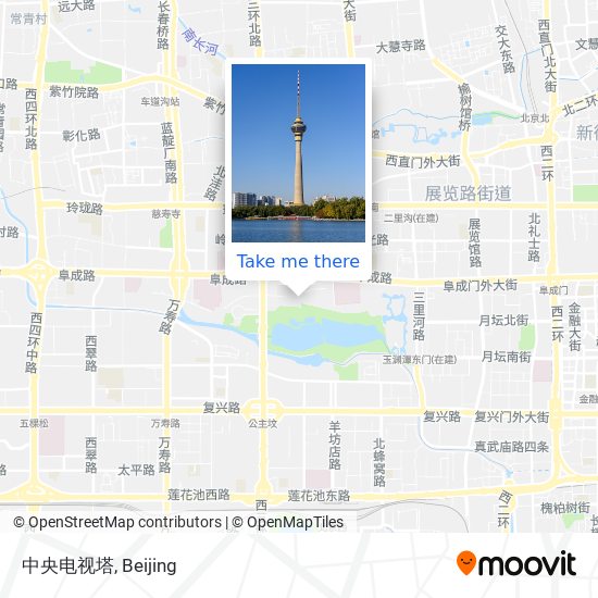 中央电视塔 map