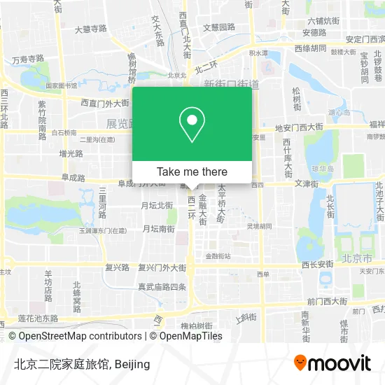 北京二院家庭旅馆 map