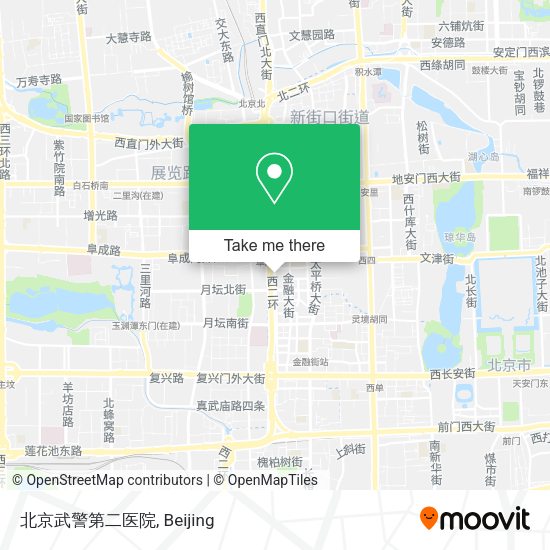 北京武警第二医院 map