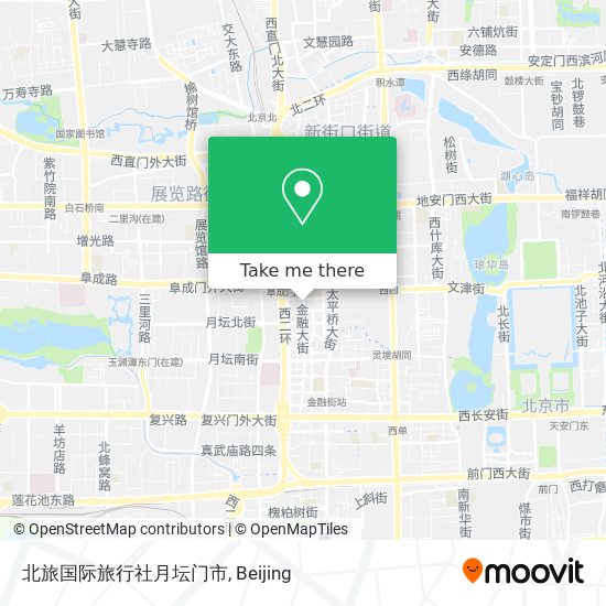 北旅国际旅行社月坛门市 map