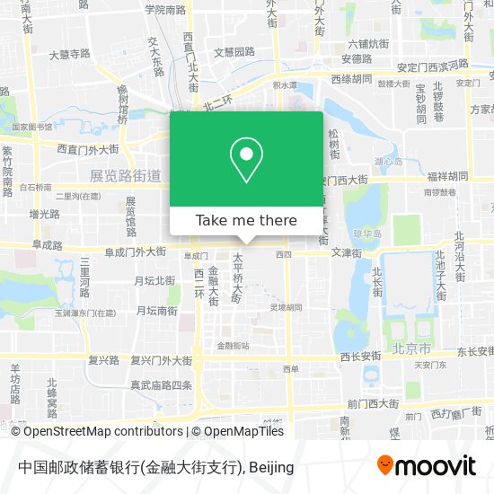 中国邮政储蓄银行(金融大街支行) map