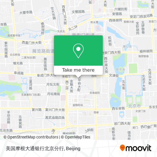 美国摩根大通银行北京分行 map
