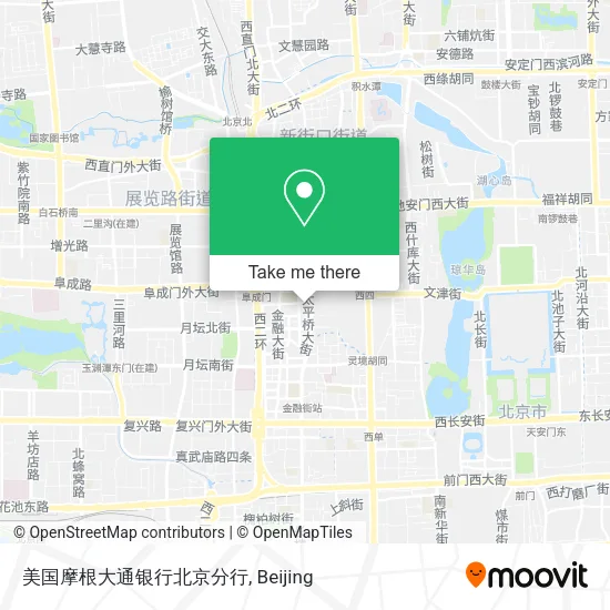 美国摩根大通银行北京分行 map