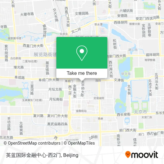 英蓝国际金融中心-西2门 map
