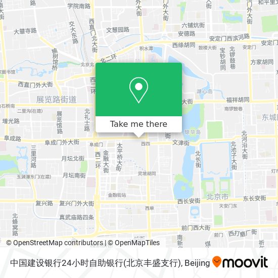 中国建设银行24小时自助银行(北京丰盛支行) map