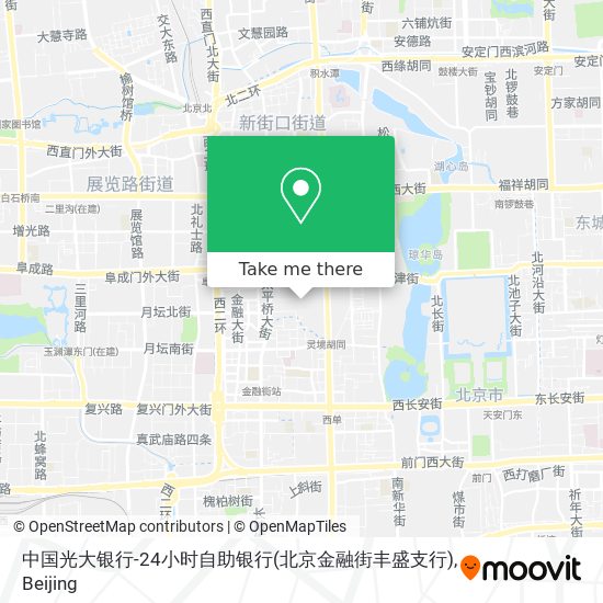 中国光大银行-24小时自助银行(北京金融街丰盛支行) map