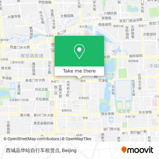 西城晶华站自行车租赁点 map