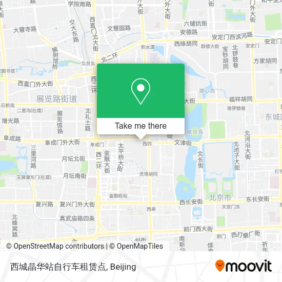 西城晶华站自行车租赁点 map