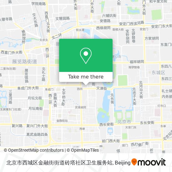 北京市西城区金融街街道砖塔社区卫生服务站 map