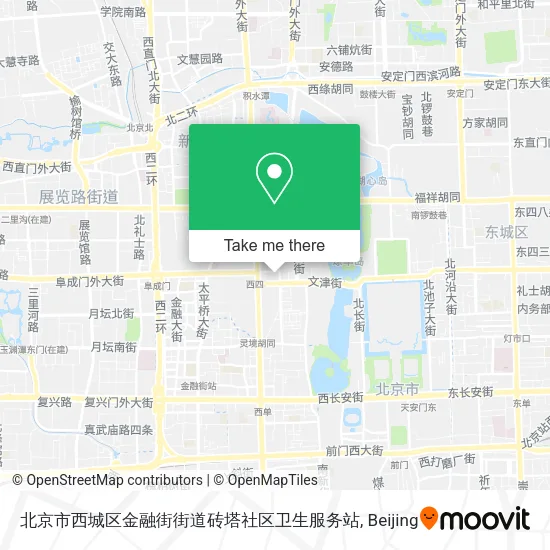 北京市西城区金融街街道砖塔社区卫生服务站 map