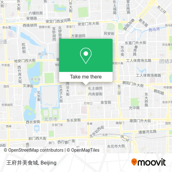 王府井美食城 map