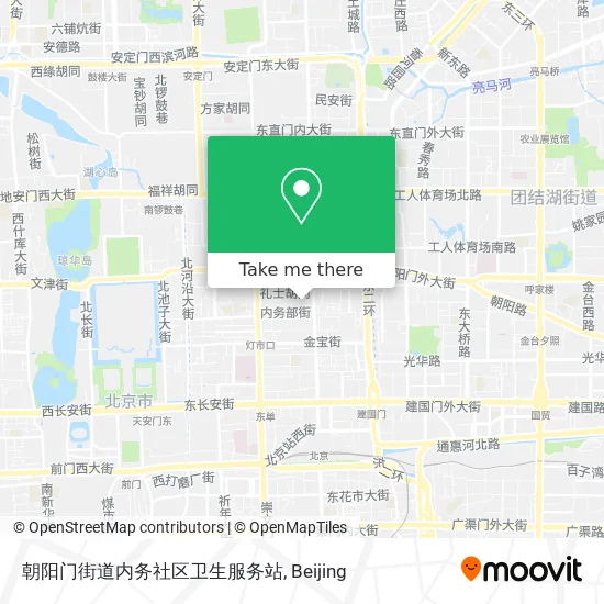 朝阳门街道内务社区卫生服务站 map