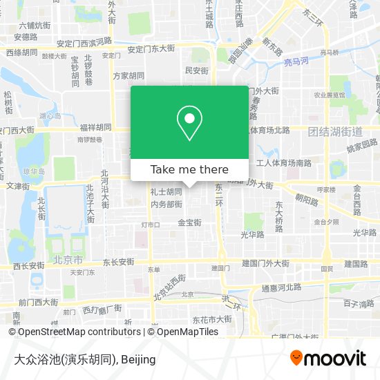 大众浴池(演乐胡同) map