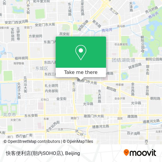 快客便利店(朝内SOHO店) map