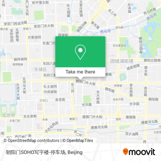 朝阳门SOHO写字楼-停车场 map