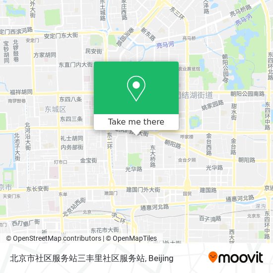 北京市社区服务站三丰里社区服务站 map