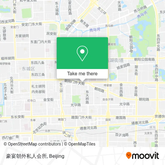 豪宴朝外私人会所 map