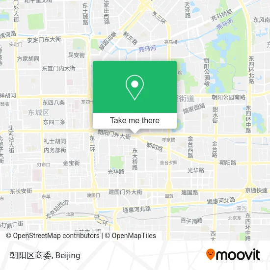 朝阳区商委 map