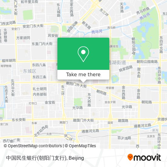 中国民生银行(朝阳门支行) map