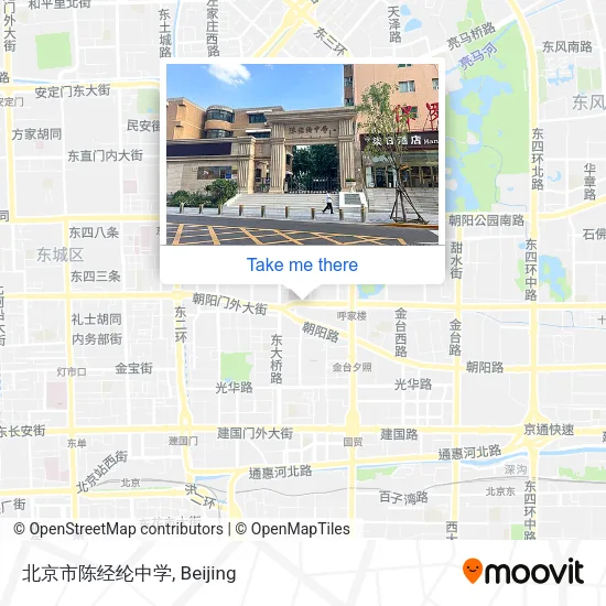 北京市陈经纶中学 map