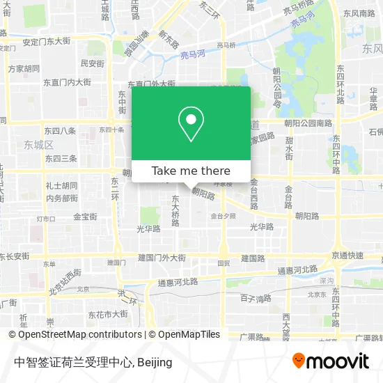 中智签证荷兰受理中心 map