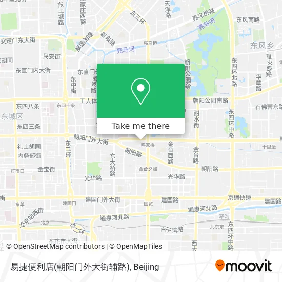 易捷便利店(朝阳门外大街辅路) map