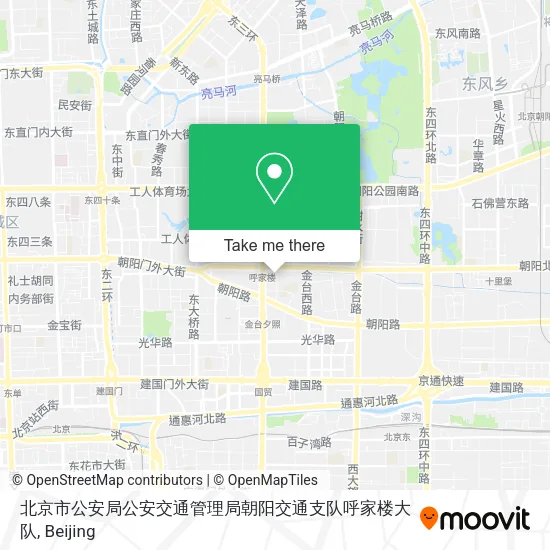 北京市公安局公安交通管理局朝阳交通支队呼家楼大队 map