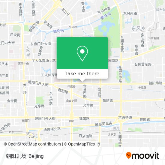 朝阳剧场 map