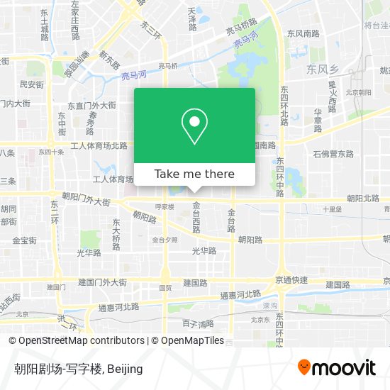 朝阳剧场-写字楼 map