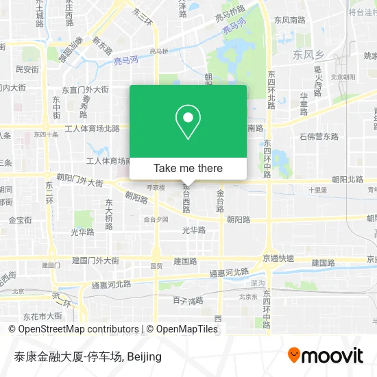 泰康金融大厦-停车场 map