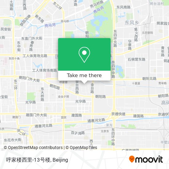 呼家楼西里-13号楼 map