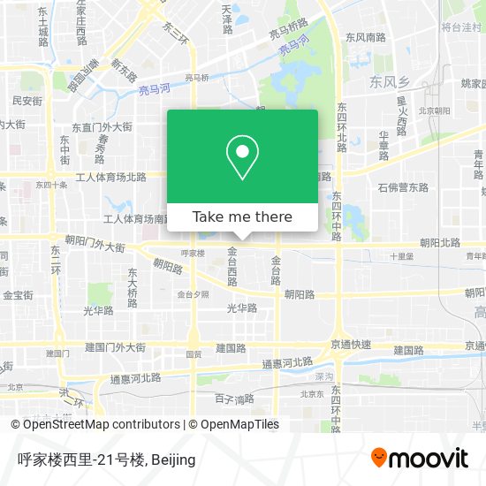 呼家楼西里-21号楼 map