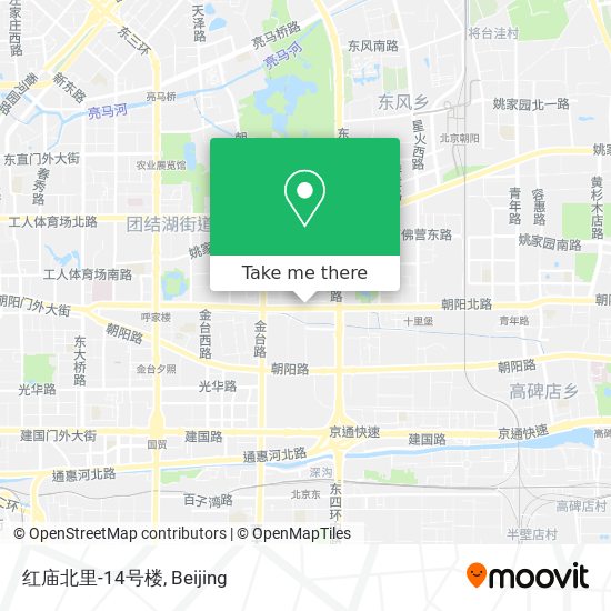 红庙北里-14号楼 map