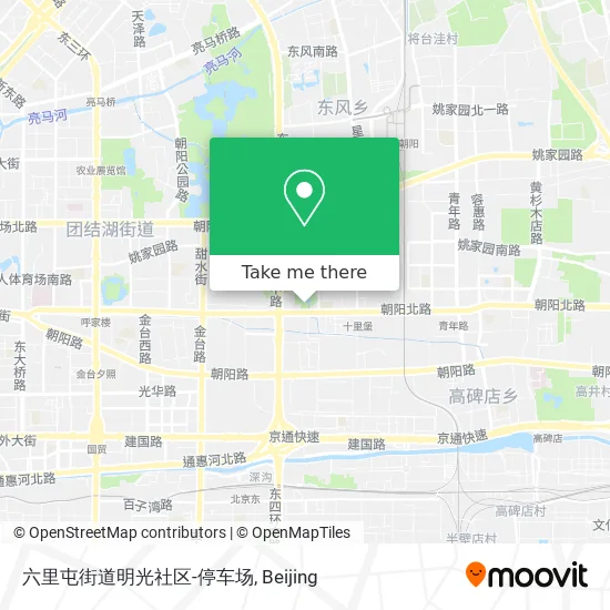 六里屯街道明光社区-停车场 map
