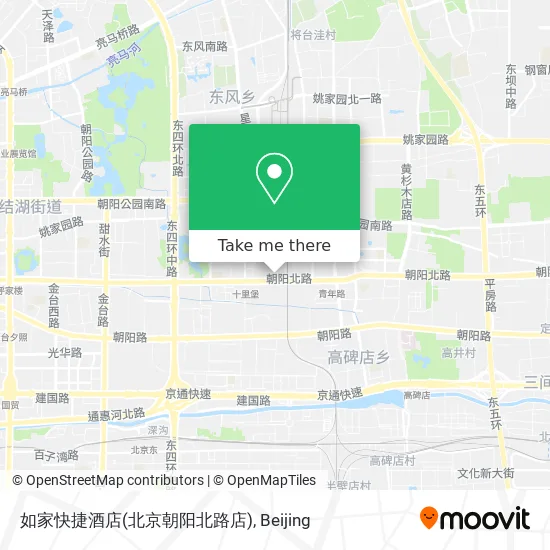 如家快捷酒店(北京朝阳北路店) map
