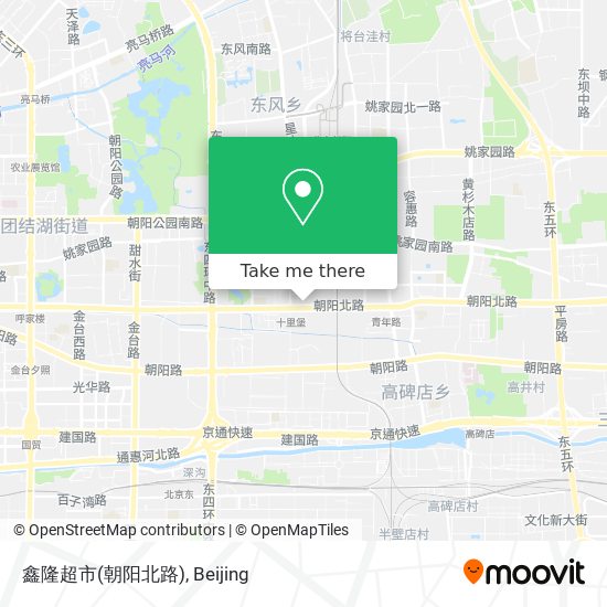 鑫隆超市(朝阳北路) map