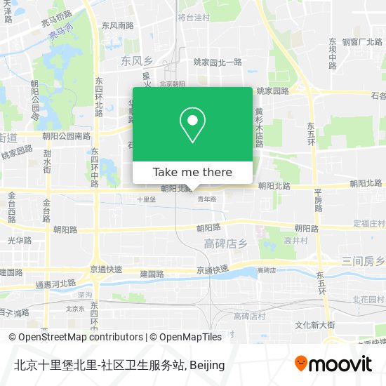 北京十里堡北里-社区卫生服务站 map