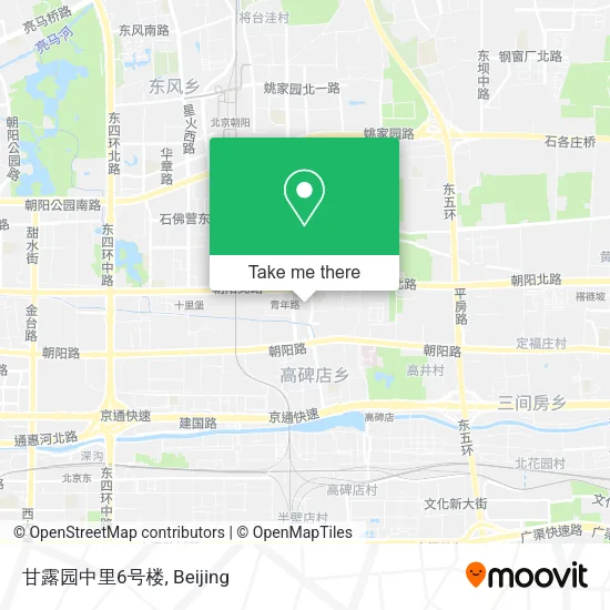 甘露园中里6号楼 map