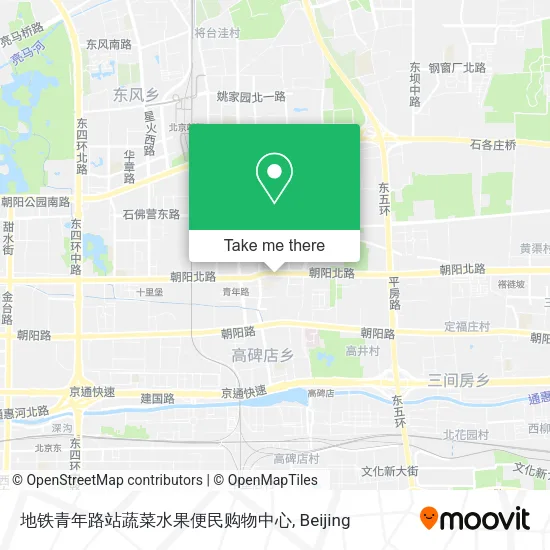 地铁青年路站蔬菜水果便民购物中心 map