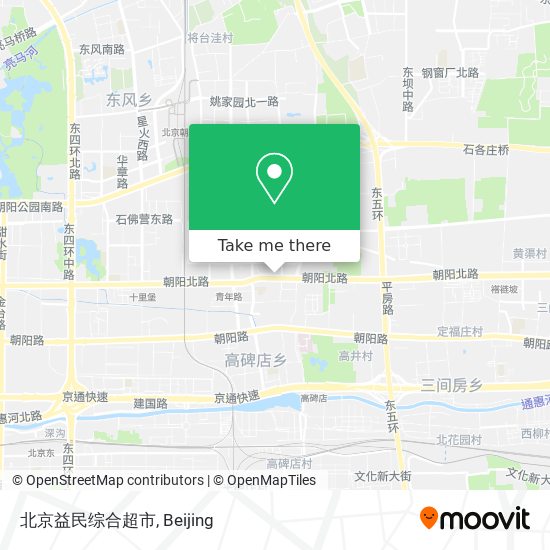 北京益民综合超市 map