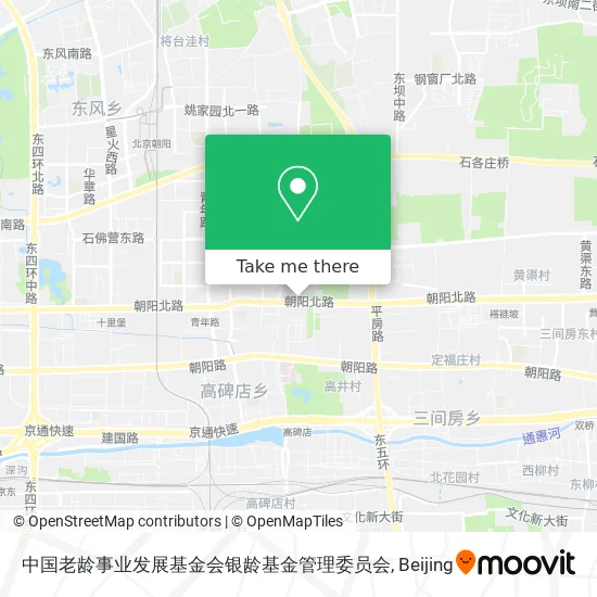 中国老龄事业发展基金会银龄基金管理委员会 map