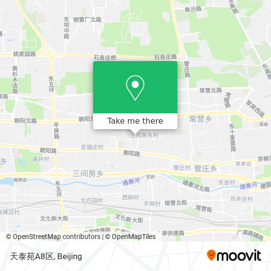 天泰苑A8区 map