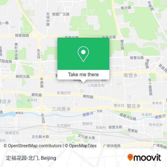 定福花园-北门 map