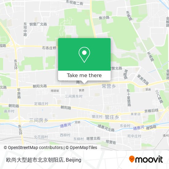 欧尚大型超市北京朝阳店 map