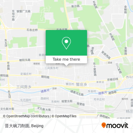 晋大碗刀削面 map