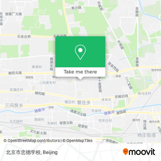 北京市忠德学校 map