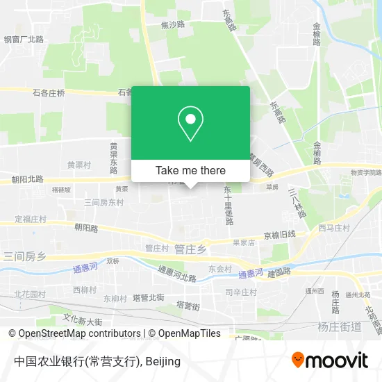 中国农业银行(常营支行) map