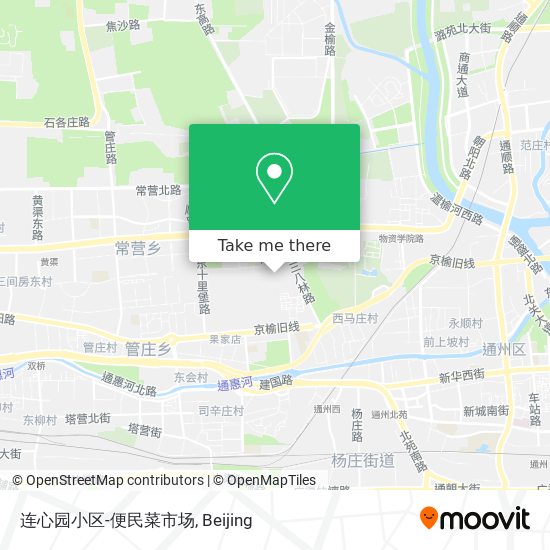 连心园小区-便民菜市场 map