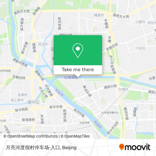 月亮河度假村停车场-入口 map