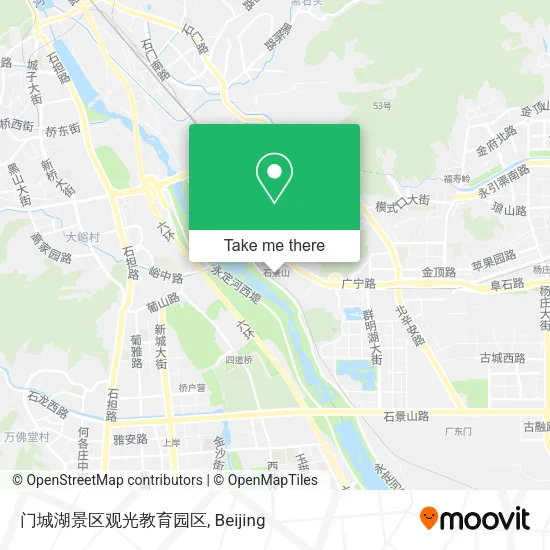 门城湖景区观光教育园区 map